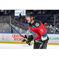 Kelowna Rockets left wing Mark Liwiski