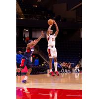 Cleveland Charge forward Cameron Young pulls up for a shot against the Capital City Go-Go