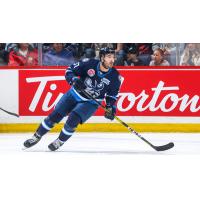 Forward Brent Pedersen with the Manitoba Moose