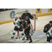 Texas Stars left wing Curtis McKenzie vs. the Chicago Wolves