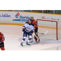 Saginaw Spirit left wing Dalton Duhart against the Owen Sound Attack