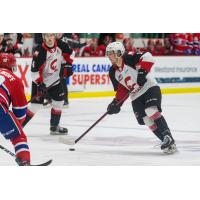Prince George Cougars right wing Koehn Ziemmer vs. the Spokane Chiefs