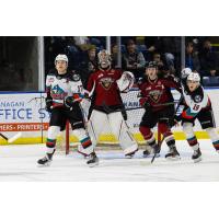 Vancouver Giants goaltender Will Gurski vs. the Kelowna Rockets