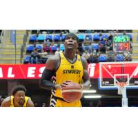 Edmonton Stingers guard Mambi Diawara at the free throw line