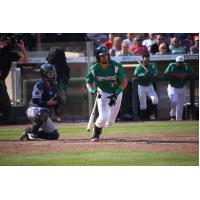 Dayton Dragons first baseman Garrett Wolforth