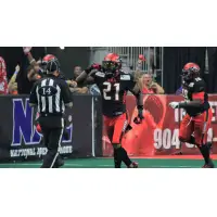 Jacksonville Sharks defensive back Kenny Veal