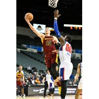 Dylan Windler of the Cleveland Charge goes up for a shot against the Motor City Cruise