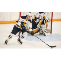 Defenseman Jarrad Vroman with the University of Wisconsin-Eau Claire