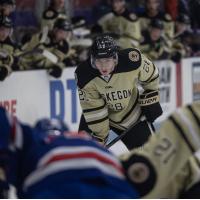 Muskegon Lumberjacks forward Quinn Hutson