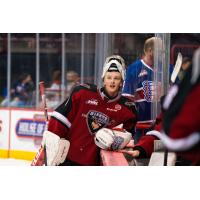 Vancouver Giants goaltender Matthew Hutchison vs. the Spokane Chiefs