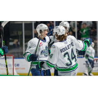 Seattle Thunderbirds celebrate a goal
