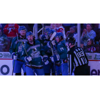 Wichita Thunder huddle