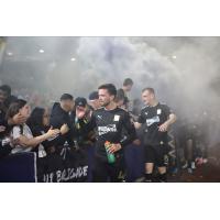 FC Tulsa celebrate with their fans