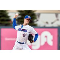 Pitcher Zac Westcott with the Ottawa Champions in 2019