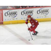 Forward Colby McAuley with the South Carolina Stingrays