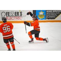 Danbury Hat Tricks react after a goal