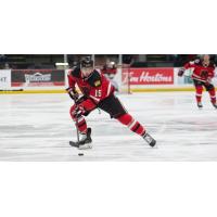 Center Samuel Dove-McFalls with the University of New Brunswick