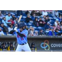 Santiago Chávez of the Pensacola Blue Wahoos at bat