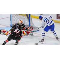 Wichita Thunder forward Jay Dickman takes a shot