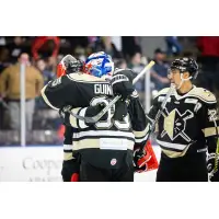 Wheeling Nailers celebrate after clincing a playoff berth