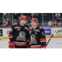Grand Rapids Griffins defenseman Butrus Ghafari and center Kyle Criscuolo