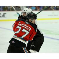 Kelowna Rockets defenceman Jackson DeSouza vs. the Vancouver Giants