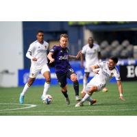 Seattle Sounders FC forward Will Bruin vs. the LA Galaxy