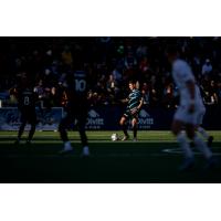 Colorado Springs Switchbacks FC with possession against Memphis 901 FC