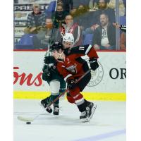 Vancouver Giants right wing Fabian Lysell vs. the Everett Silvertips