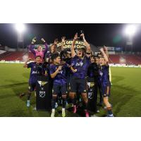 Seattle Sounders FC U-17 celebrate winning the 2022 Generation adidas Cup