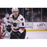 Lehigh Valley Phantoms defenseman Linus Hogberg vs. the Providence Bruins