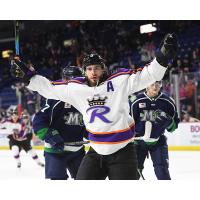 Reading Royals react after a goal against the Maine Mariners