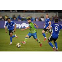 Seattle Sounders FC midfielder Cristian Roldán vs. the San Jose Earthquakes