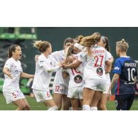 Washington Spirit celebrate a goal