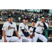 Charleston RiverDogs keep an eye on the action