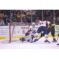 Springfield Thunderbirds goaltender Charlie Lindgren vs. the Providence Bruins