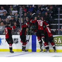 Vancouver Giants celebrate vs. the Everett Silvertips