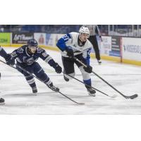 Saint John Sea Dogs centre Connor Trenholm vs. the Rimouski Oceanic