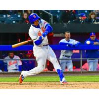 Mark Vientos reached base four times and had a home run and four RBIs for the Syracuse Mets