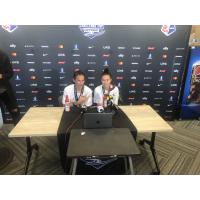 Abby Erceg and Carson Pickett of the North Carolina Courage