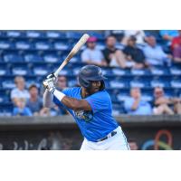 Jerar Encarnacion of the Pensacola Blue Wahoos