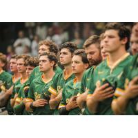 Sanford Mainers during the National Anthem