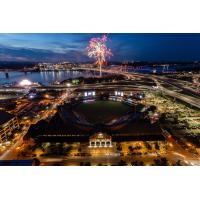 Fireworks over Louisville Slugger Field, Home of the Louisville Bats