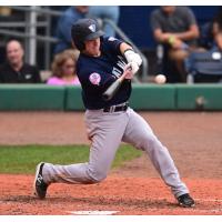 Outfielder Harrison Bader with the Somerset Patriots