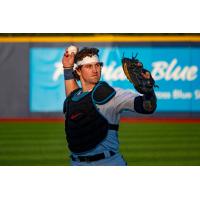 Pensacola Blue Wahoos' J.D. Osborne in action