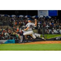 Somerset Patriots' Stephen Ridings on the mound