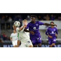 Louisville City FC's Enoch Mushagalusa tales on Memphis 901 FC's Rece Buckmaster