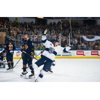 Worcester Railers celebrate win