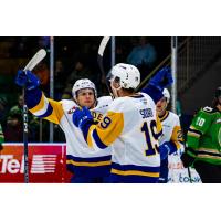 Saskatoon Blades celebrate win