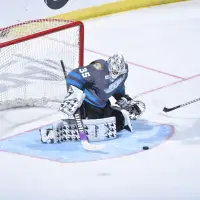Goaltender Joel Hofer with the Orlando Solar Bears